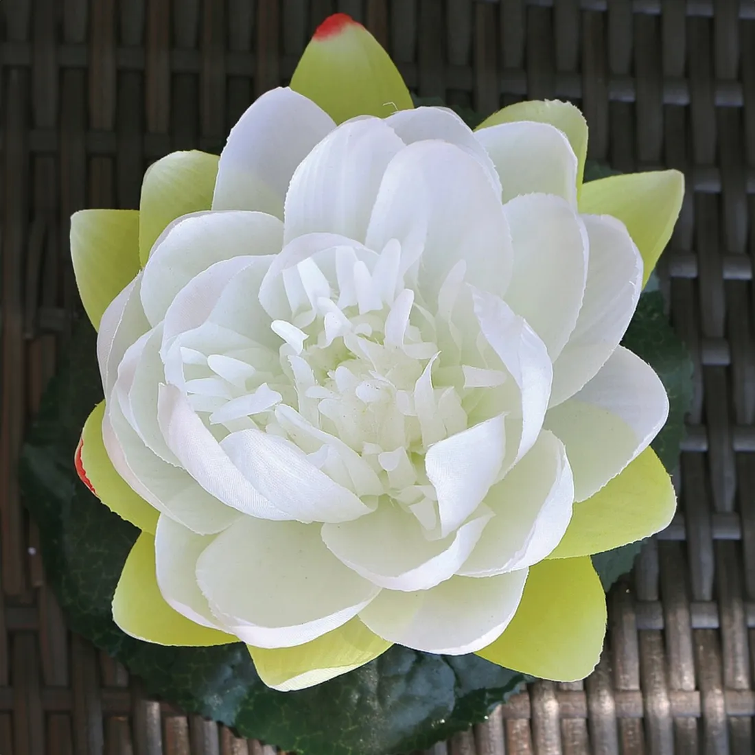 Lot De 5 Nénuphars Artificiels Flottants - Diamètre 10 Cm - Résistants Aux Intempéries - Pour Bassin, Piscine, Décoration