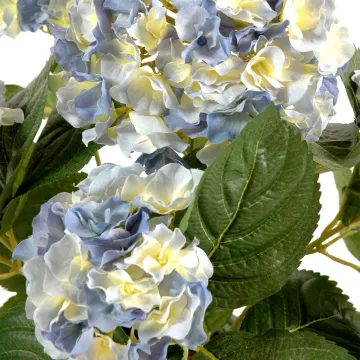 fleurs HORTENSIA artificiel  40 cm bleu