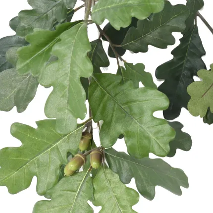 feuilles et gland branche artificielle CHENE 60 cm