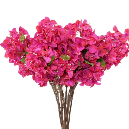 mis en situation bouquet de Branche de BOUGAINVILLEE artificielle 70 cm fuschia