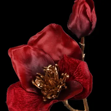 fleurs et bouton Tige Hellebore artificielle 45 cm