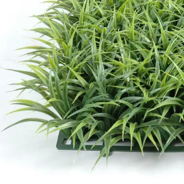Brins de fausse herbe mur végétal 30 cm x 30 cm - détail