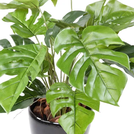 feuilles PHILODENDRON artificiel en pot 60 cm