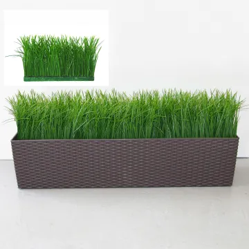 HERBE artificielle de pré 20 cm dans une jardinière