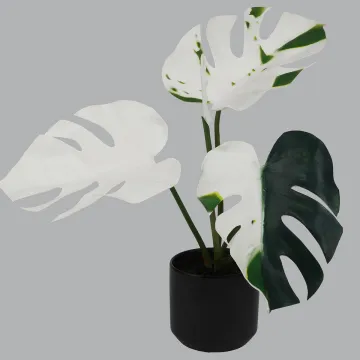 PHILODENDRON MONTSERA DELICIOSA ALBINOS artificiel 42 cm