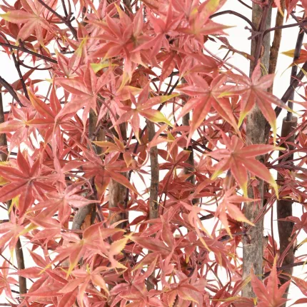 feuillage feuilles ERABLE artificiel plast (Aralia)   vert rouge