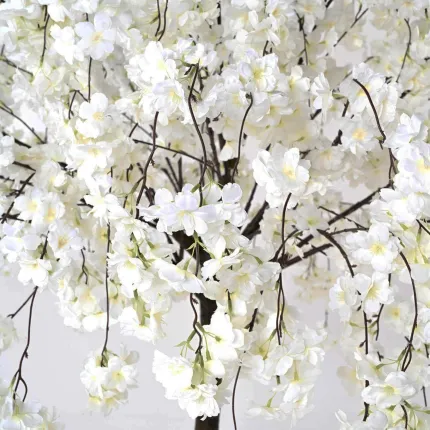 fleurs CERISIER artificiel 200 cm blanc