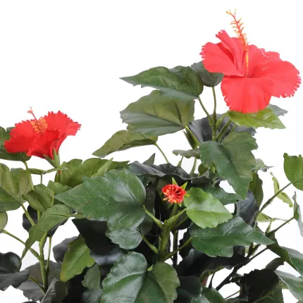 fleur rouge HIBISCUS artificiel 110 et 150 cm