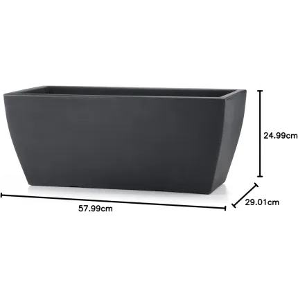 dimension jardinière voghera L 58 cm