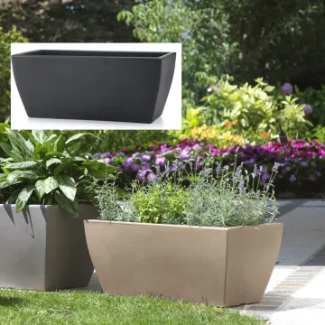 mise en situation jardinière voghera L 58 cm