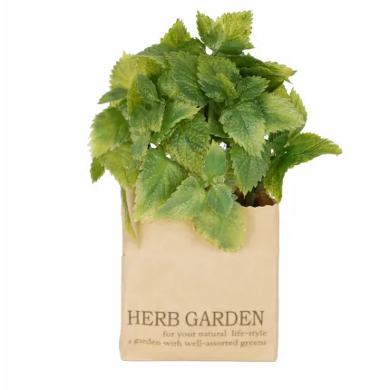 HERBES artificielles AROMATIQUES en sac papier modèle A - menthe