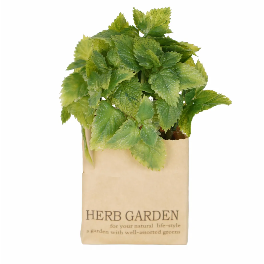 HERBES artificielles AROMATIQUES en sac papier modèle A - menthe