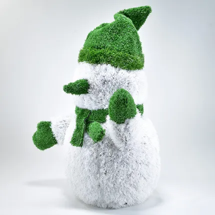BONHOMME DE NEIGE gazon synthétique 45 cm vu de profil