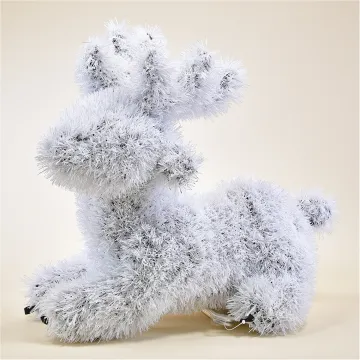 RENNE BLANC synthétique 45 cm