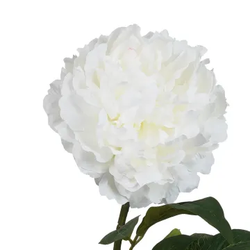 fleur PIVOINE artificielle 72 cm blanche