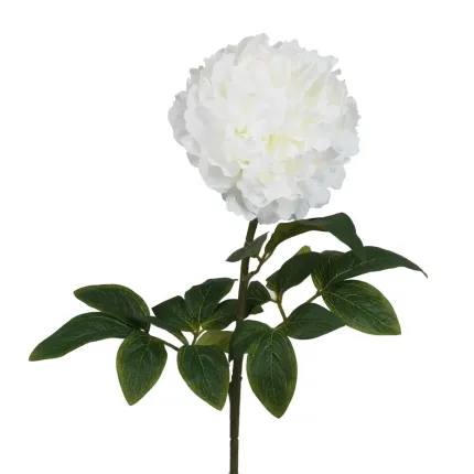 PIVOINE artificielle 72 cm blanche