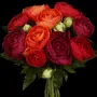 bouquet artificiel RENONCULE artificielle 22 cm rouge orange