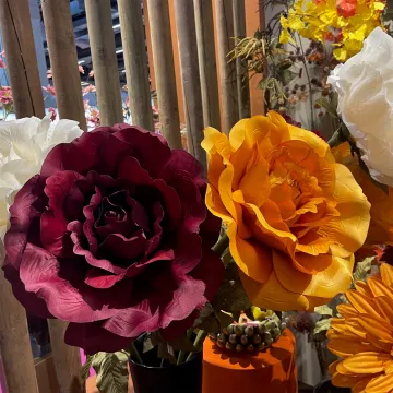 ROSE Géante artificielle 120 cm 3 coloris