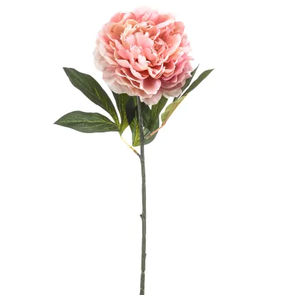 PIVOINE artificielle rose 75 cm en tige