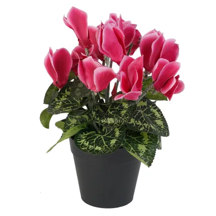 CYCLAMEN artificiel en pot 26 cm