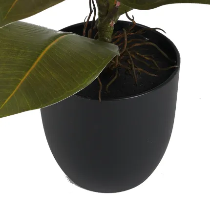 pot fourni avec FICUS artificiel ELASTICA ou caoutchouc 44 cm