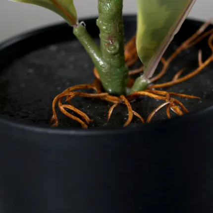 base pot FICUS artificiel ELASTICA ou caoutchouc 44 cm