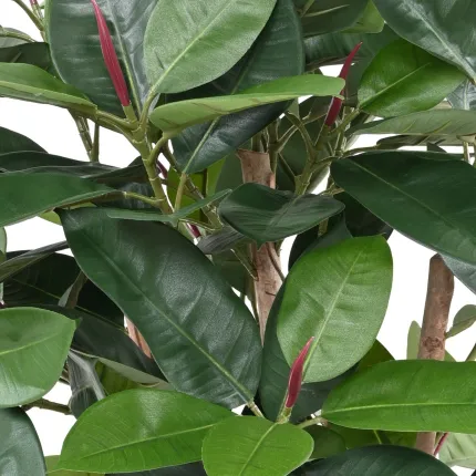 feuille FICUS artificiel ELASTICA buisson ou caoutchouc 90 cm