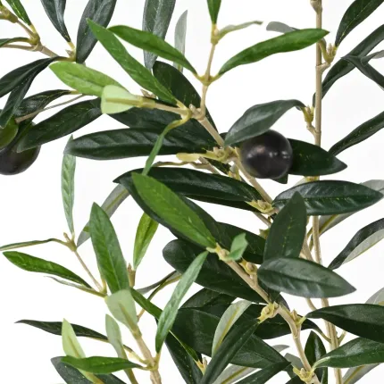 feuilles avec fruits branche OLIVIER artificiel NATUREL 109 cm