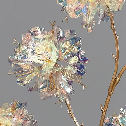 fausses fleurs de la Branche RHODODENDRON artificielle 113 cm irisée nacrée