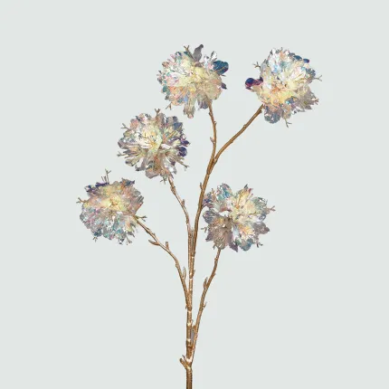 Branche RHODODENDRON artificielle 113 cm irisée nacrée