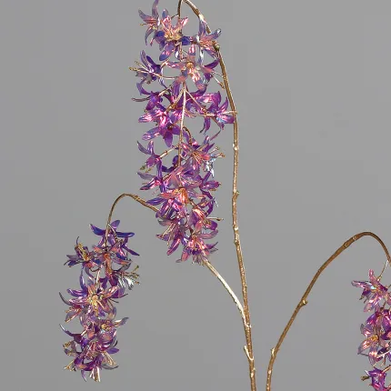 fleurs Branche LURIOSUM artificielle 85 cm irisée mauve