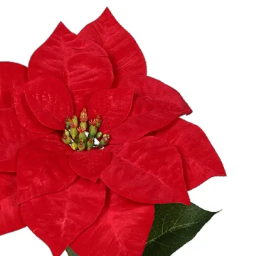 fleur POINSETTIA artificiel (Etoile de Noël) 66 cm