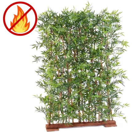 Haie de bambou artificiel ignifugée
