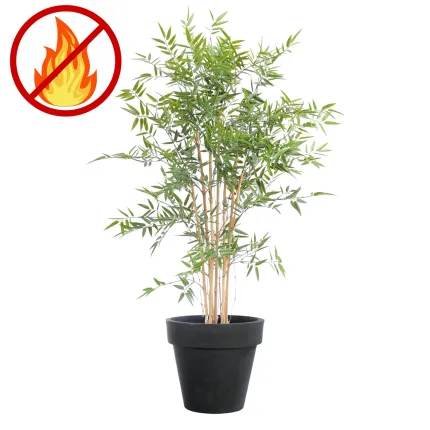 Bambou artificiel ignifugé en pot