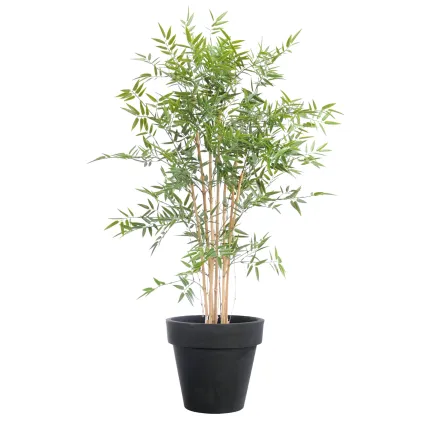 BAMBOU artificiel Japenese PLAST 120 cm dans un pot de présentation