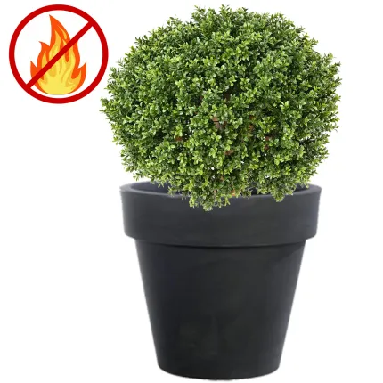 Buis boule artificiel ignifugé