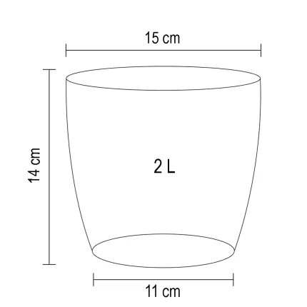 Dimensions de petit pot diam 15cm