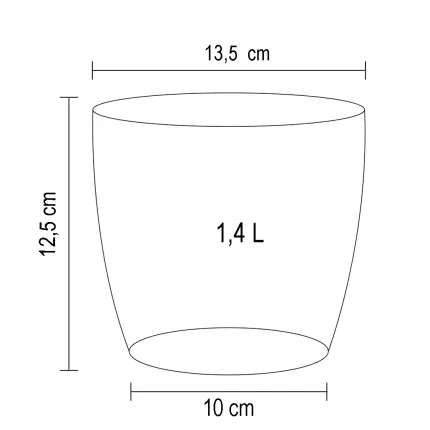 Dimensions de petit pot diam 13.5 cm