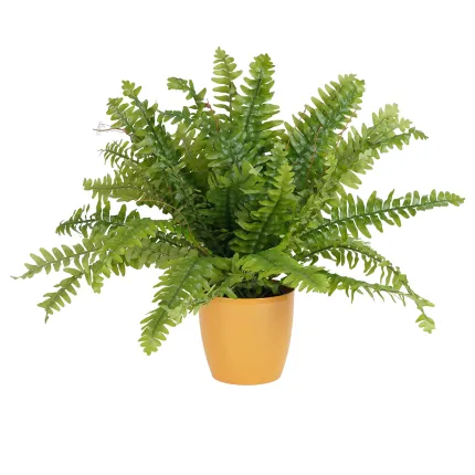 FOUGERE artificielle boston fine diam 60 cm en pot dans un pot décoratif