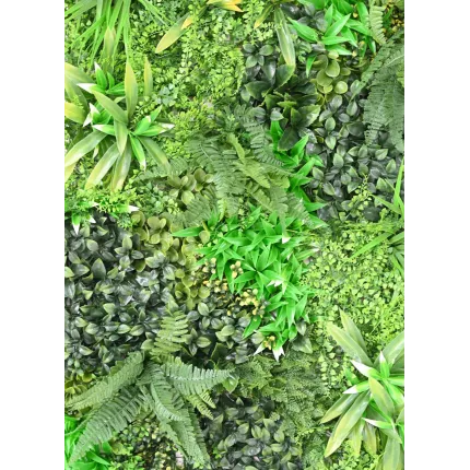 MUR VEGETAL artificiel multi plantes 100 x 100 cm