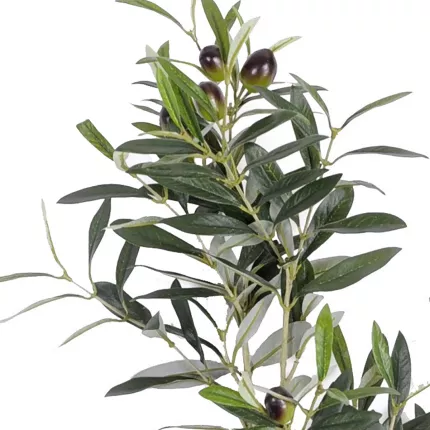 Feuillage d'olivier artificiel ignifugé avec olives