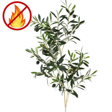 Branche d'olivier artificielle ignifugée
