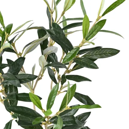 Feuille d'olivier artificiel ignifugé vu de prêt