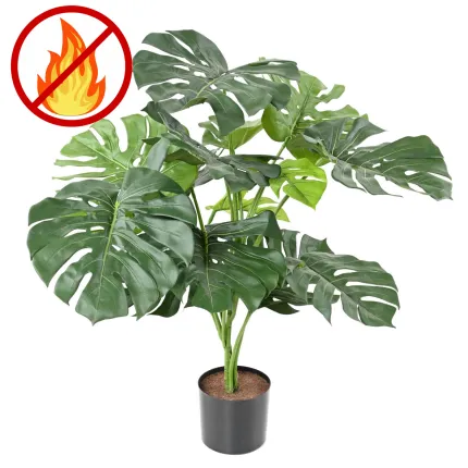 Monstera artificiel ignifugé