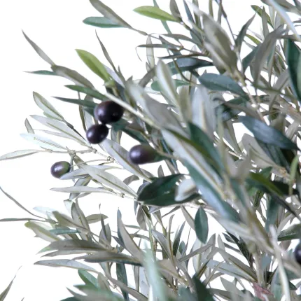 Feuilles et olives d'olivier artificiel ignifugé