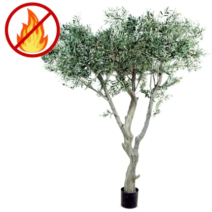 OLIVIER artificiel NEW géant 240 cm (olive noire)  ignifugé