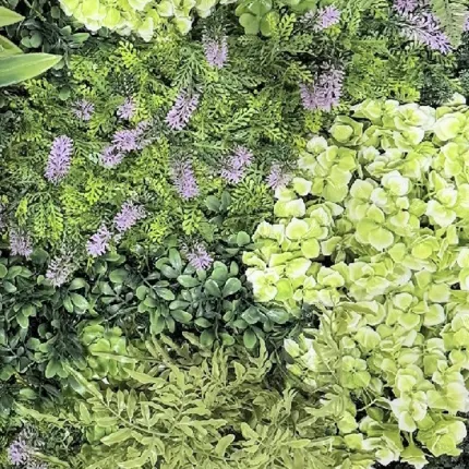 feuillage et fleurs MUR VEGETAL N 100 x 100 cm