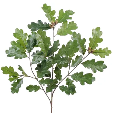 branche artificielle CHENE 60 cm ANTI FEU