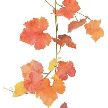 Guirlande FEUILLE DE VIGNE artificielle automne 180 cm ANTI FEU