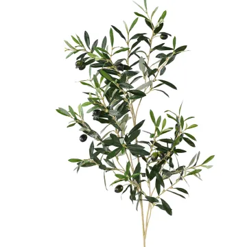 Branche d'olivier artificielle ignifugée 109cm